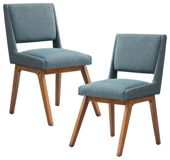 INK+IVY Modern Kitchen Dining Room Chair Set of 2, Blue