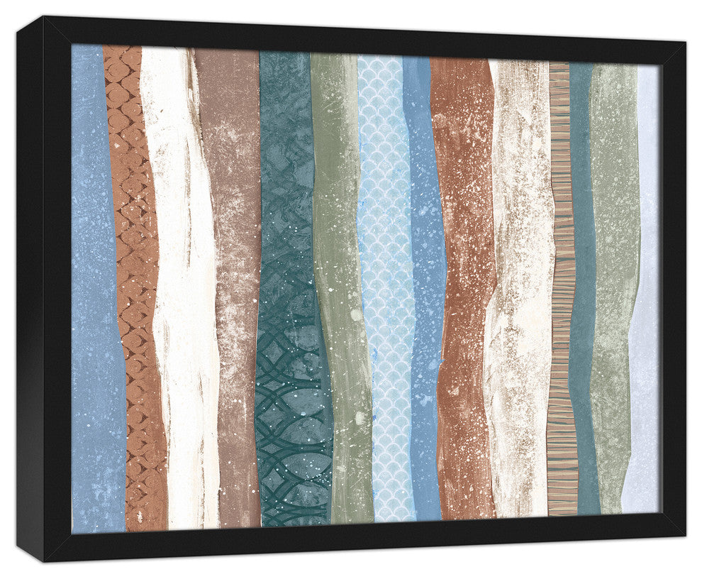 Ocean Patterns 16x20 Black Framed Canvas