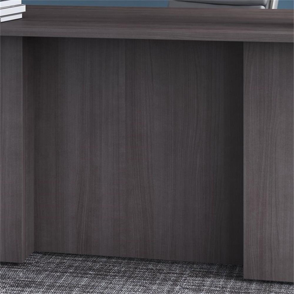 Office 500 Height Adjustable U Shaped Desk in Storm Gray - Engineered Wood