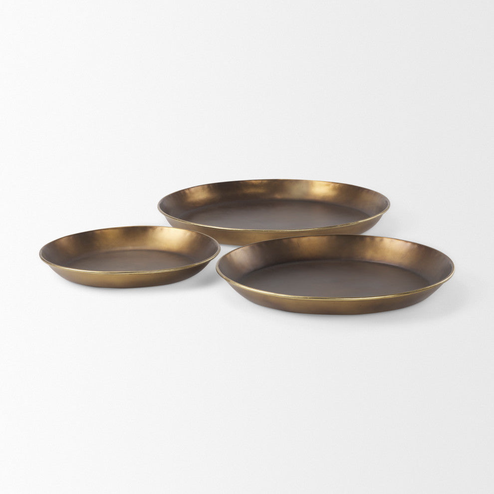 Eagan Gold Aluminium Tray, Small