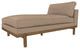 Cantor Leather Chaise, Finish: Fawn, Leather: Marcona