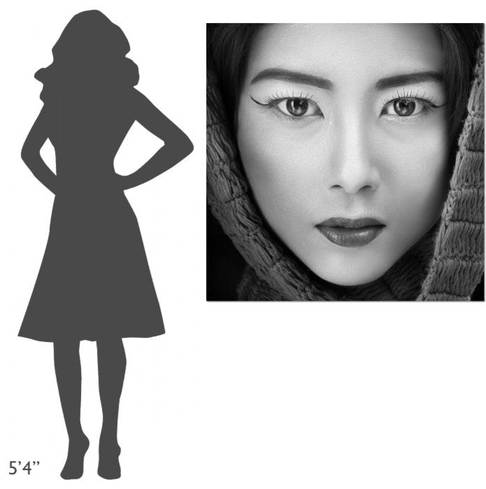 "Portrait Of Icha" Stretched Canvas Giclee by Arief Siswandhono, 40x40"