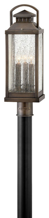 Hinkley Revere Large Post Top Or Pier Mount Lantern, Blackened Brass