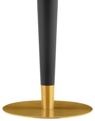 Zinque 40" Round Terrazzo Dining Table, Gold White