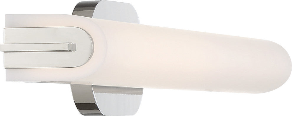 Nuvo Lana 1-Light LED Polished Nickel Medium Vanity Light