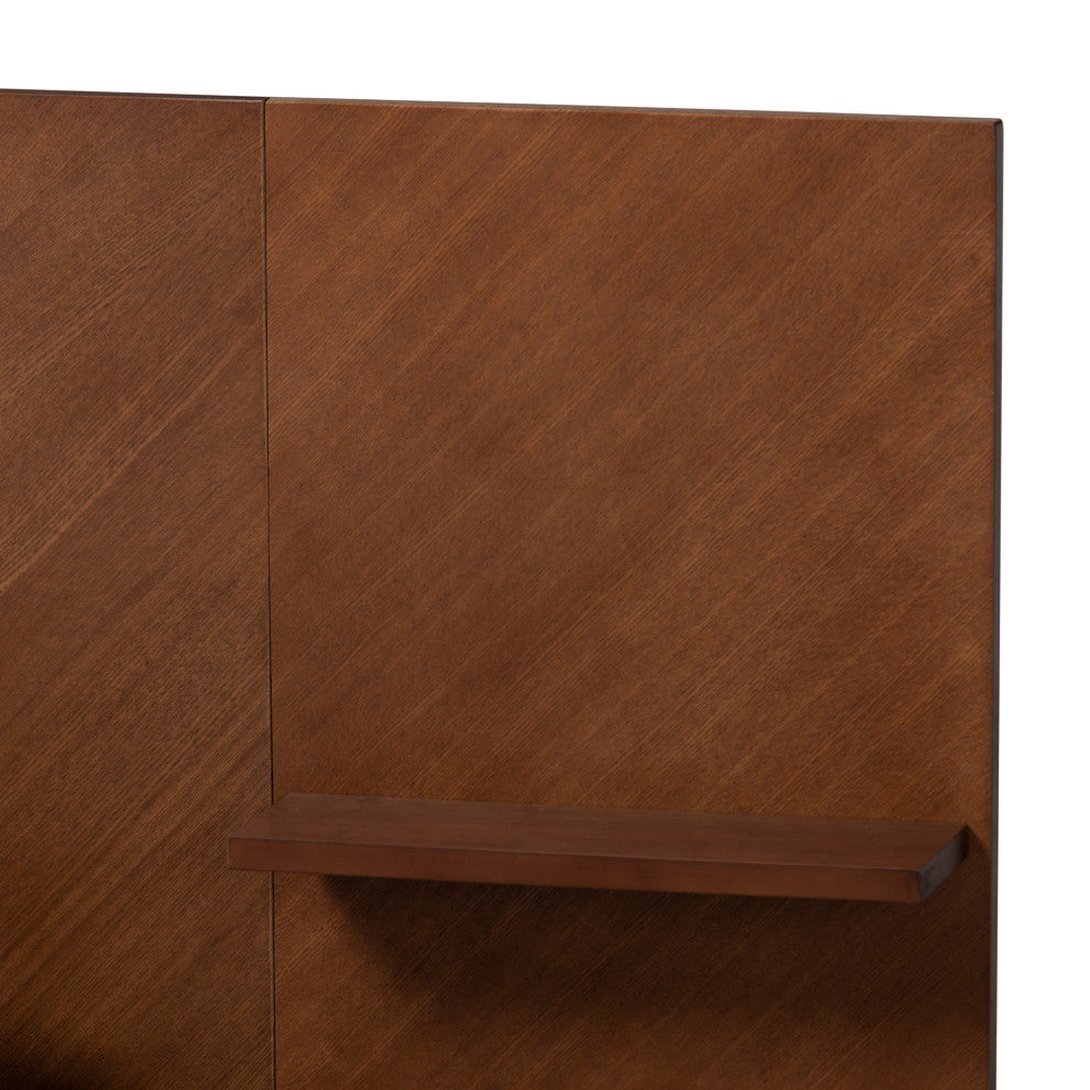 Baxton Studio Graham Platform Storage Bed With Built-In Nightstands
