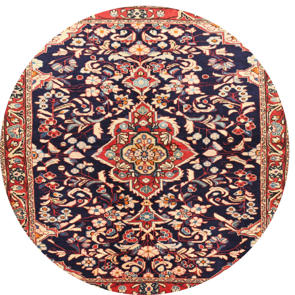 Ahgly Company Indoor Round Traditional Area Rugs, 4' Round