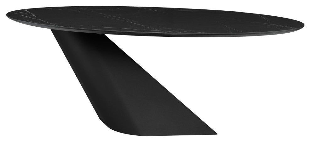 Oblo Black Ceramic Dining Table, HGNE278