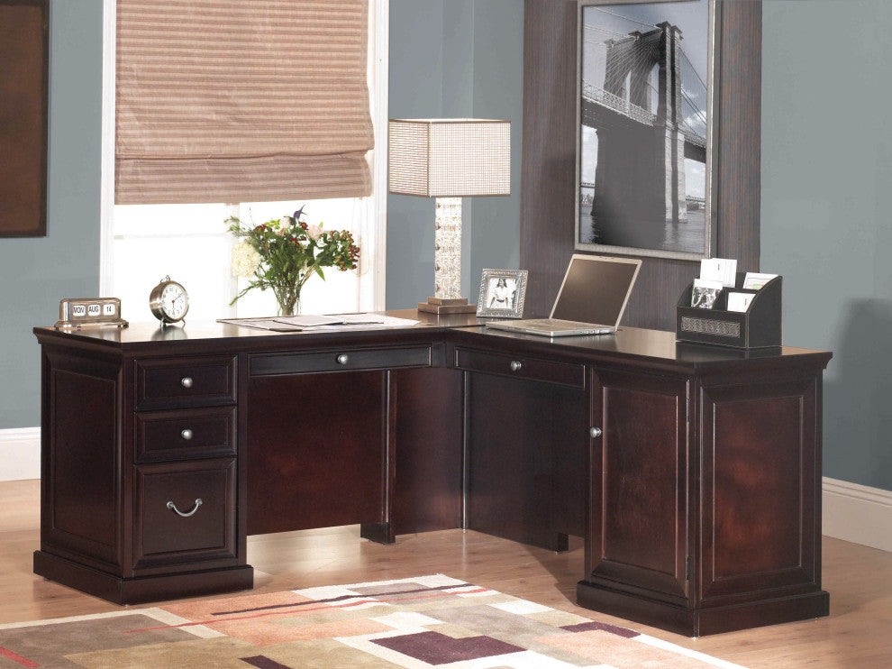 Executve Wood L-Desk and Return Office