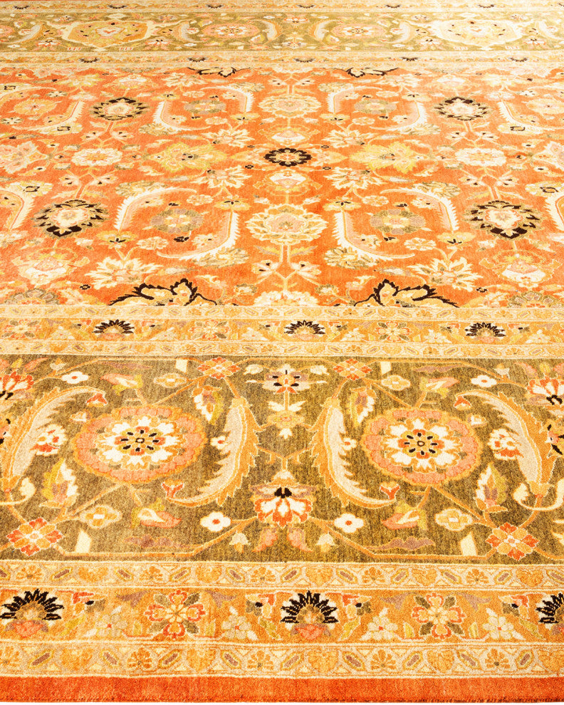 Mogul, One-of-a-Kind Hand-Knotted Area Rug Brown, 11' 0" x 15' 1"