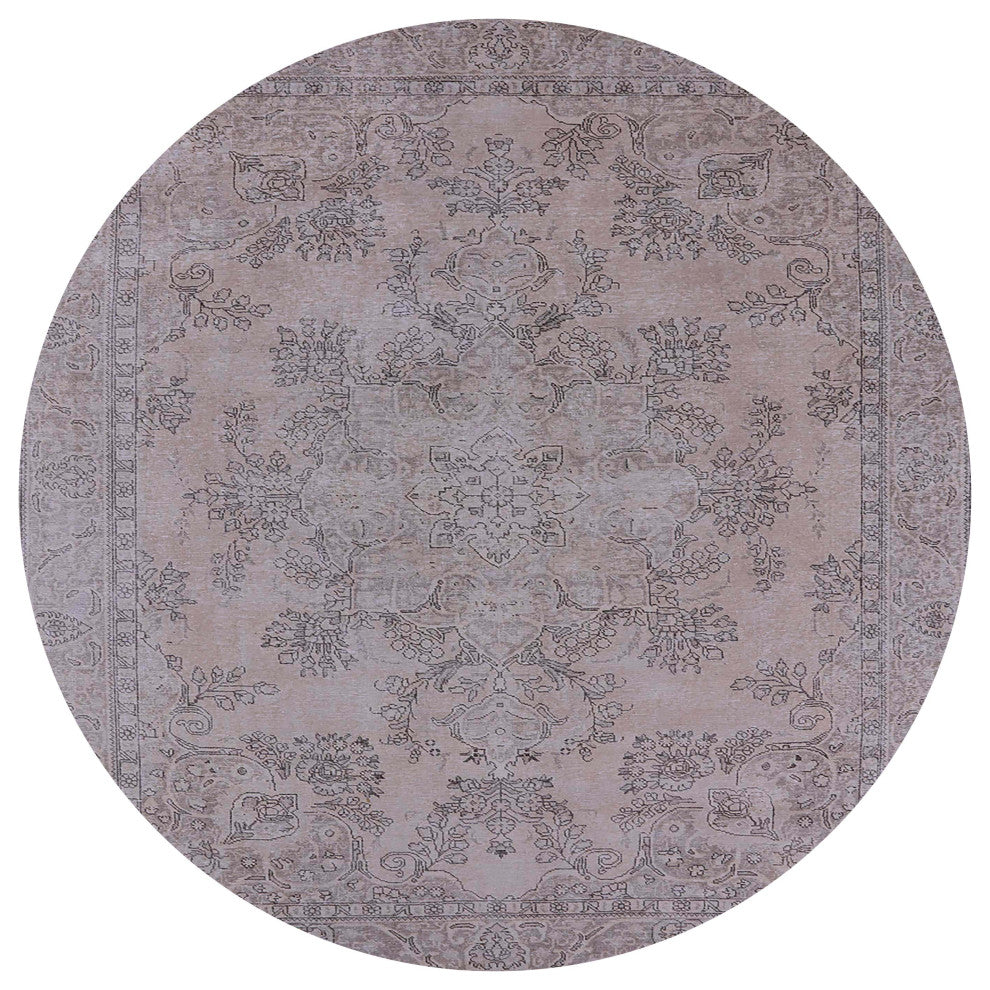 Ahgly Company Indoor Round Mid-Century Modern Area Rugs, 5' Round