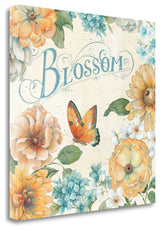 "Butterfly Bloom II" By Daphne Brissonnet, Giclee Print on Gallery Wrap Canvas