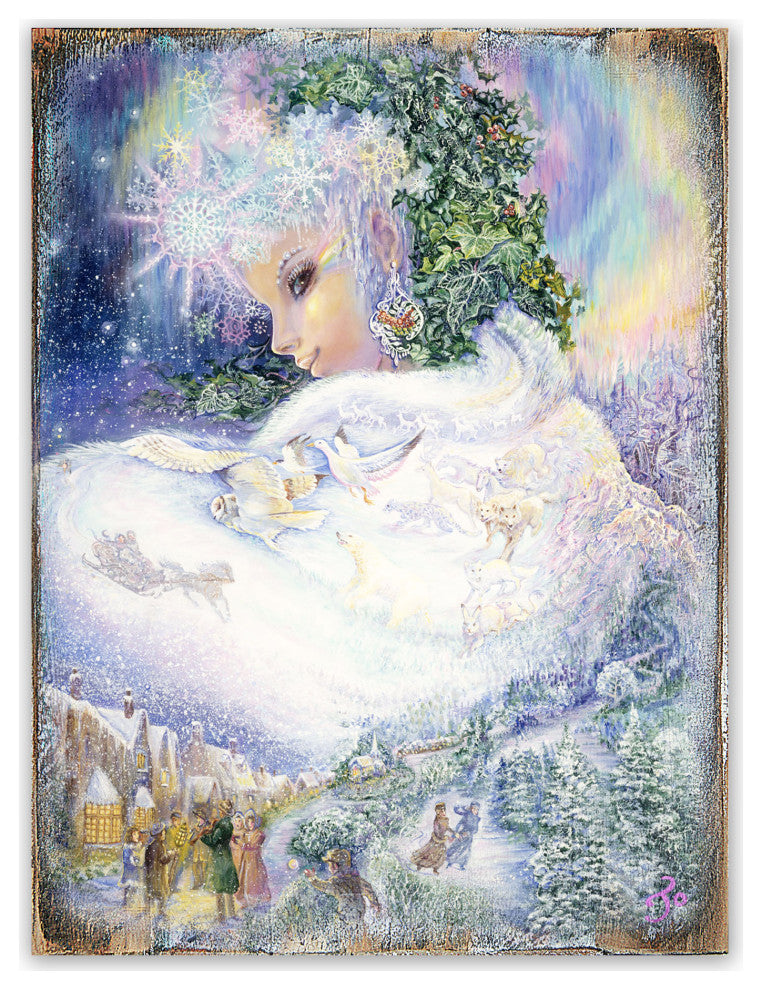 Snow queen Wall and Table Top Wooden Decor, 48x36