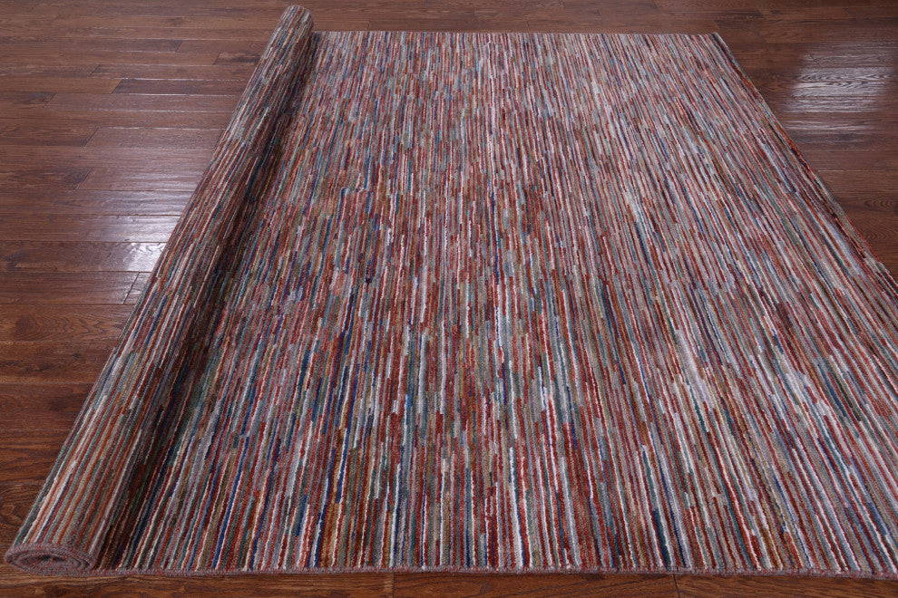 Hand Knotted Persian Gabbeh Wool Rug 8' 0" X 9' 10" Q8598