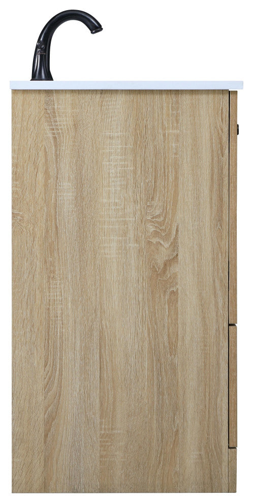 Home Living 30" Single Bathroom Vanity, Mango Wood