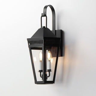 Maxim 30594CL Oxford 2 Light 23" Tall Outdoor Wall Sconce - Black