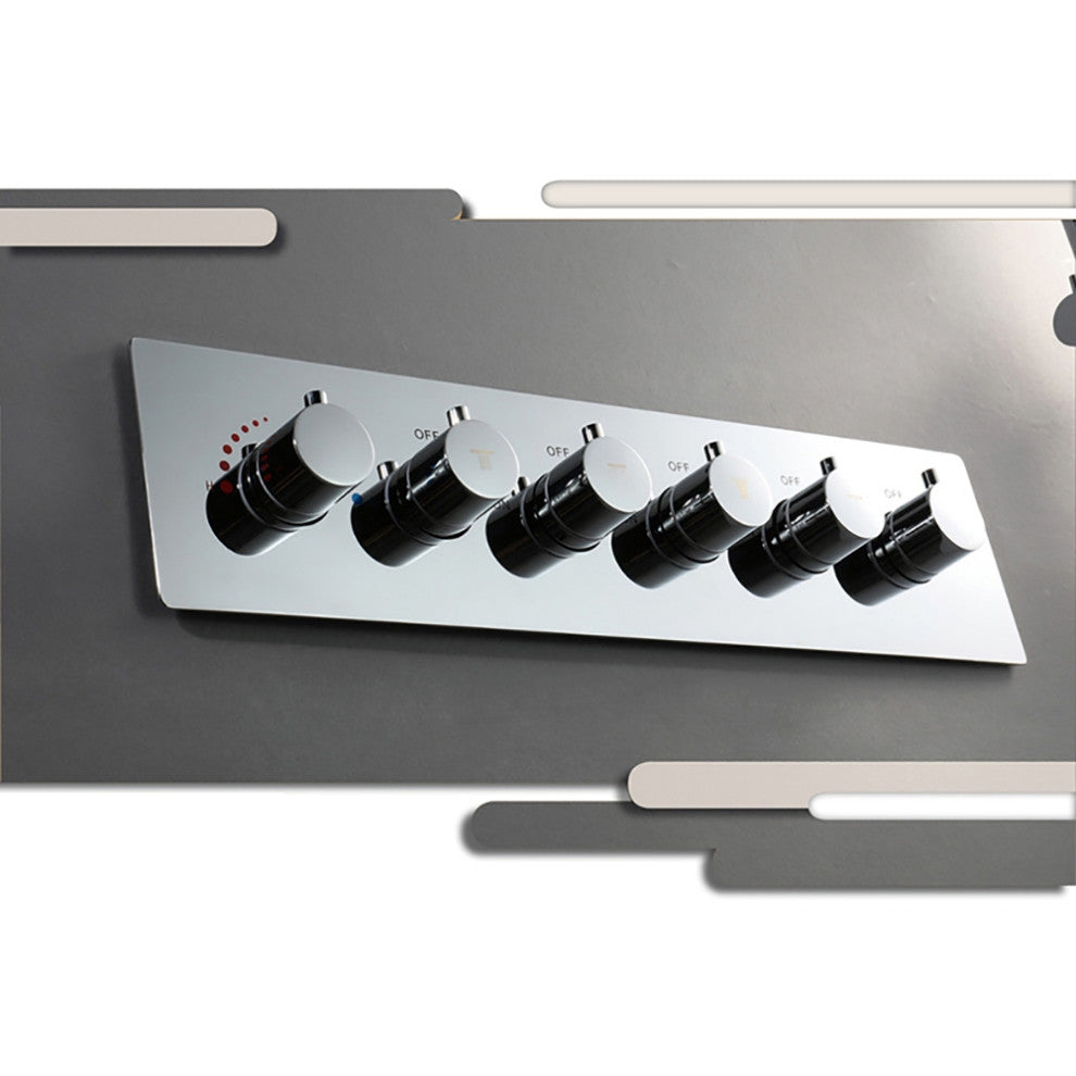 Five Function Vertica Chrome Diverter Shower Controller Mixer