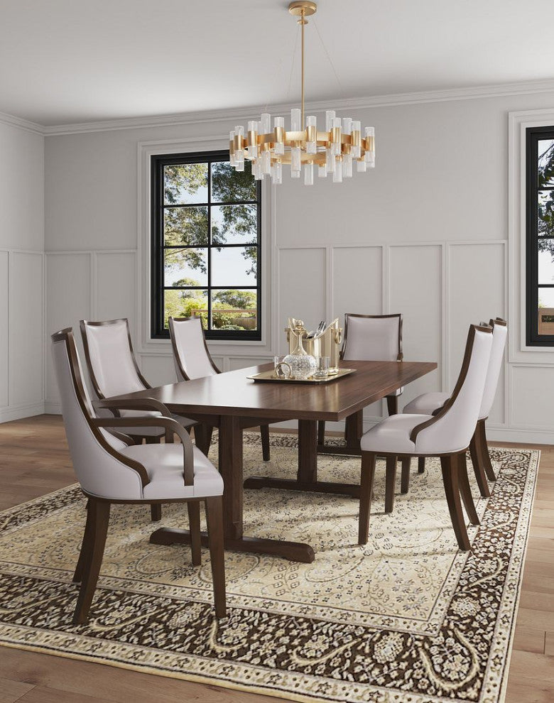 Manhattan Comfort Grand Dining Chairs, Light Gray, 4-Piece