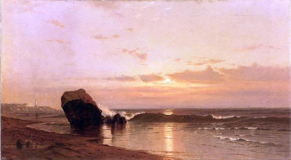 Francis A Silva Coastal Sunset, Gallery Wrapped Canvas Print, 15"x30"