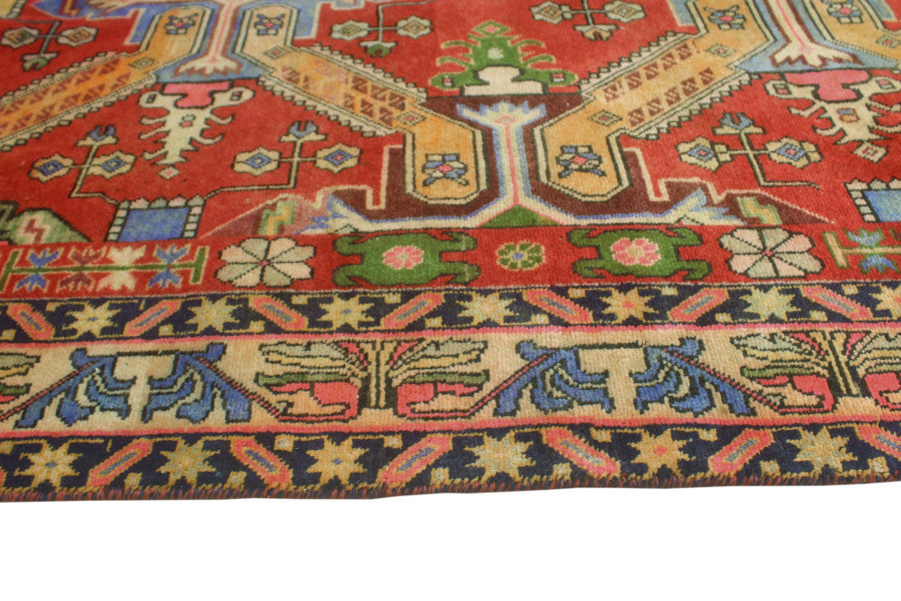 Fine Vintage Distressed Adio Rust/Beige Runner, 4'7x9'10
