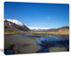 Mountains and Lakes Iceland, Landscape Canvas Art Print, 20"x12"