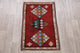 Consigned, Gabbeh Wool Hand-Knotted Persian Oriental Area Rug, Red, 3'10"X2'7"
