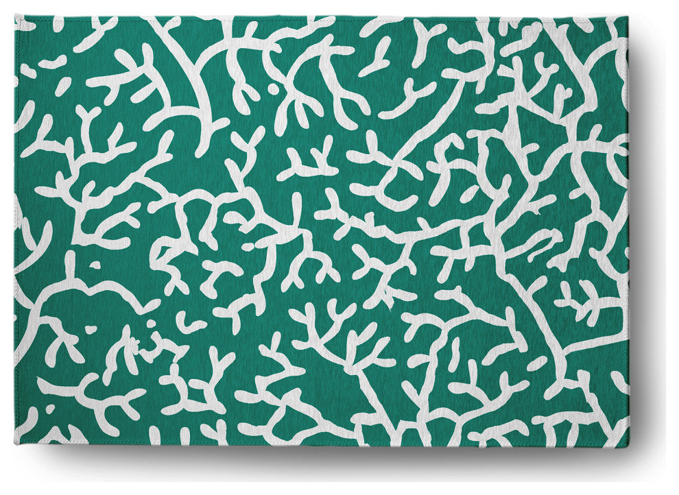 Seaweed Nautical & Coastal Chenille Area Rug