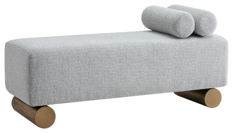 Milly Modern Gran Bench With Tube Pillows