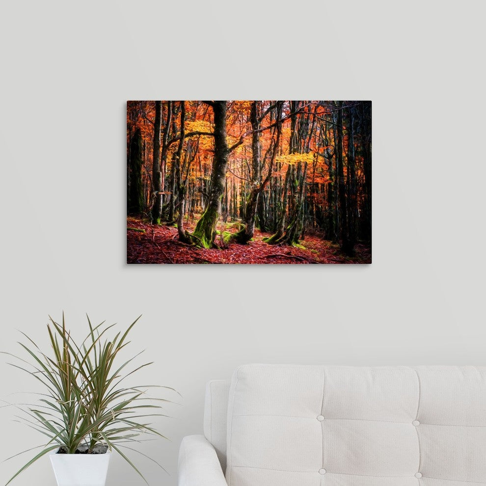"The Colors of the Woods" Wrapped Canvas Art Print, 24"x16"x1.5"
