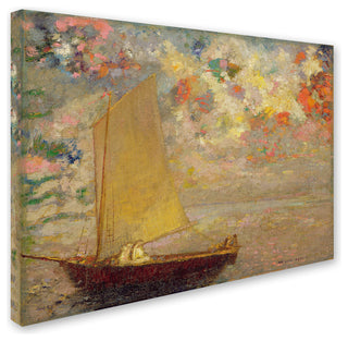 Odilon Redon 'Sailboat' Canvas Art, 19 x 14