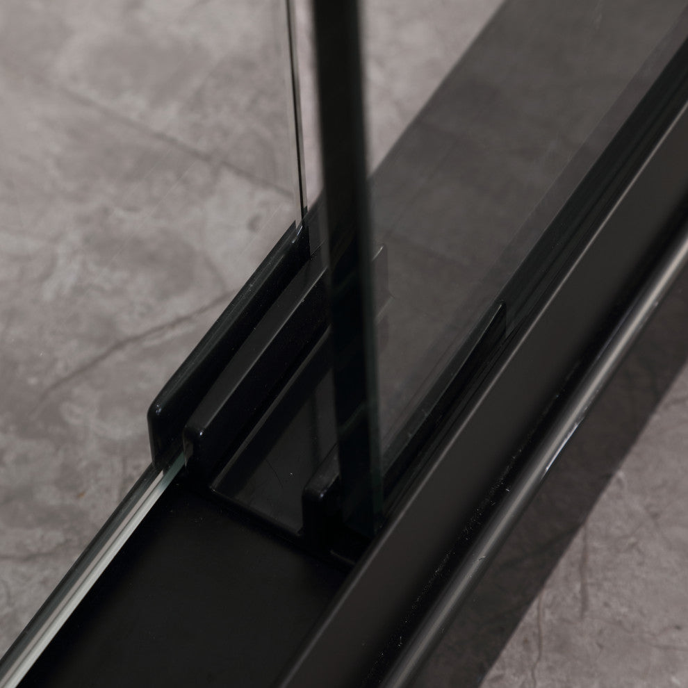 60" W x 76" H Frameless Double Sliding Shower Doors