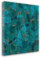 "Gilded Stone Turquoise" By Wild Apple Portfolio, Giclee on Gallery Wrap Canvas