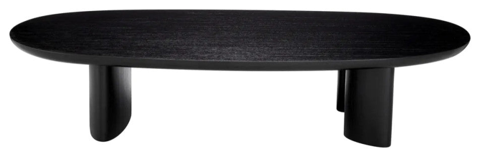 Scandi Oak Oval Coffee Table | Eichholtz Lindner, Black