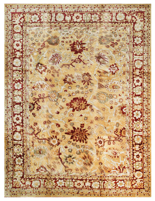 Beige Traditional All Over Oushak Area Rug