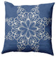 Snowflake Decorative Throw Pillow, Blue, 16"x16"