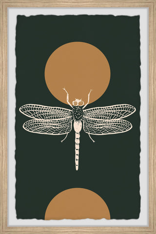 "On Dragonfly Wings" Framed Painting Print, 8x12