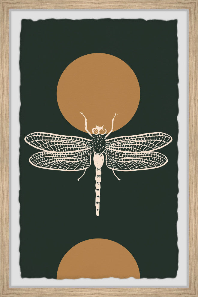 "On Dragonfly Wings" Framed Painting Print, 8x12