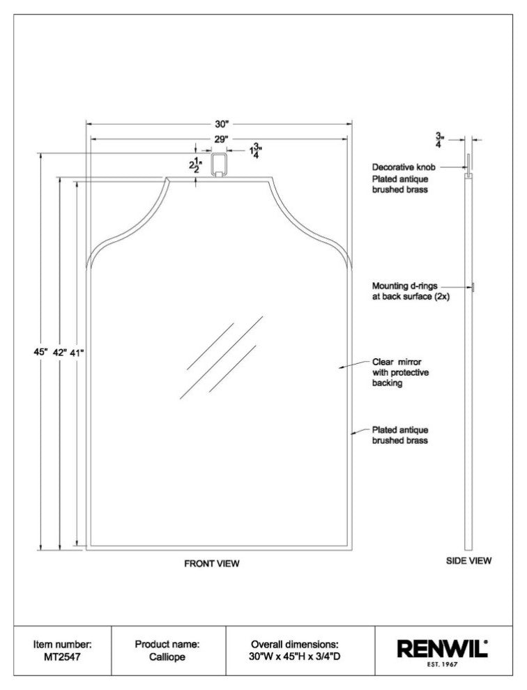 Calliope Decorative Mirror