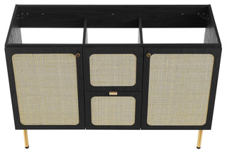 Chaucer 48" Single Sink Bathroom Vanity - Black White