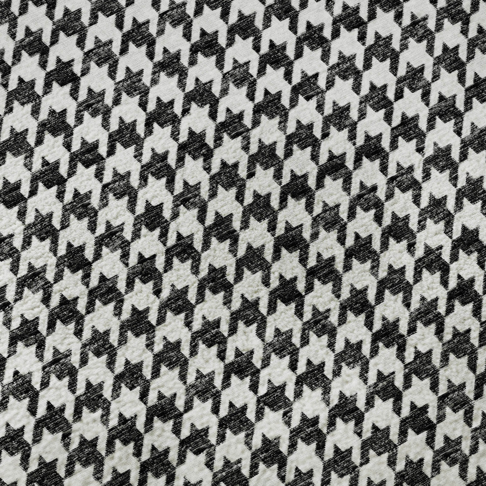 Addison Premium Washable Mayfield AMF137 Black 3'' x 5'' Rug