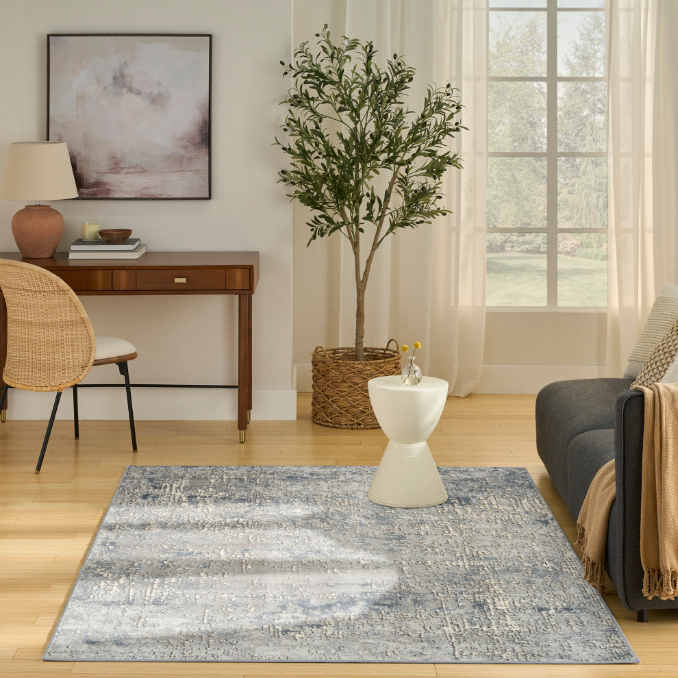 Nourison Quarry 6' x 9' Dark Grey Modern Indoor Rug