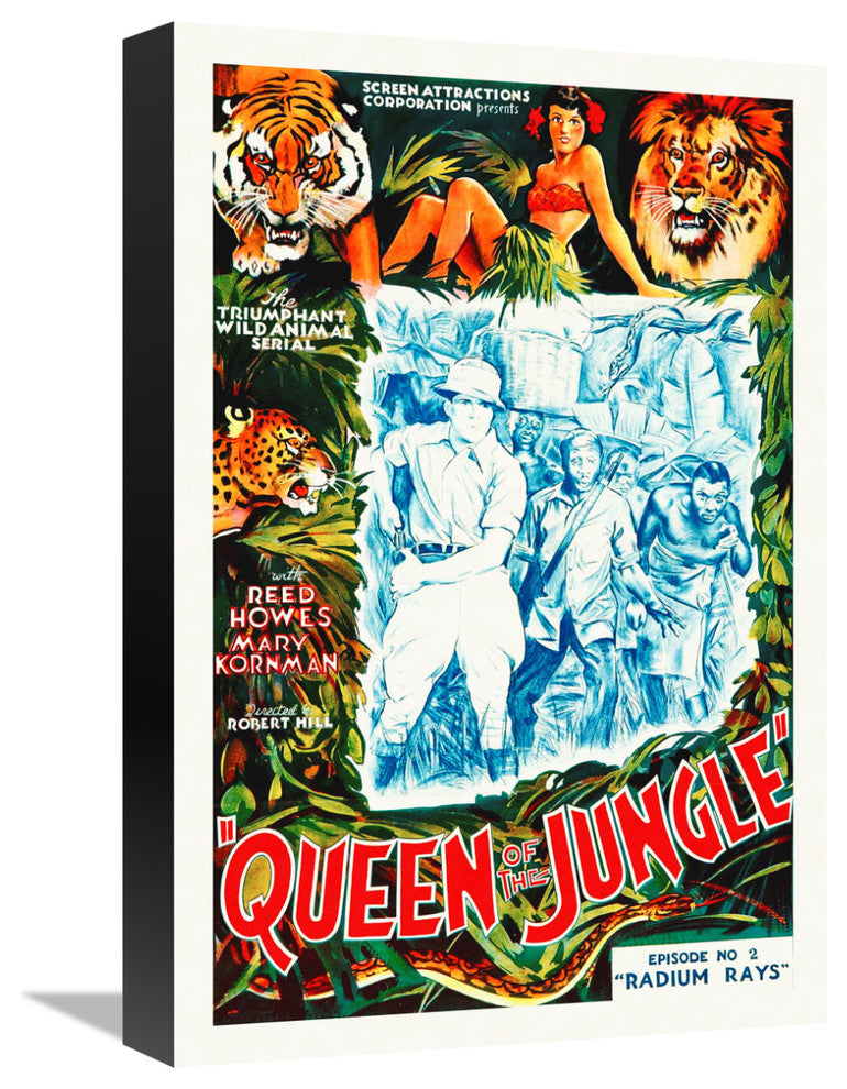 "Queen of the Jungle" Stretched Canvas Giclee by Hollywood Photo Archive, 12x18"
