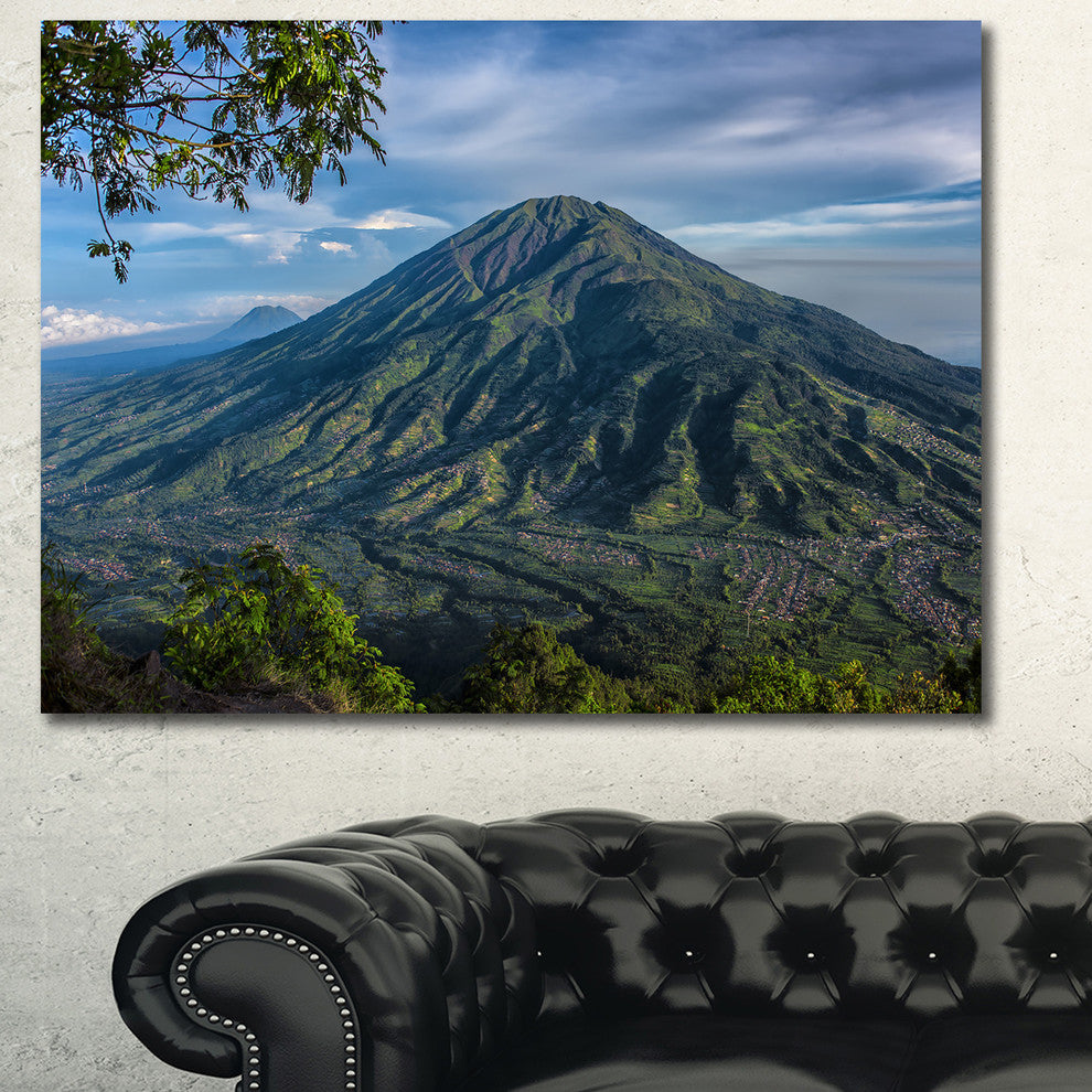 Merbabu Volcano in Java, Landscape Canvas Art Print, 60x40