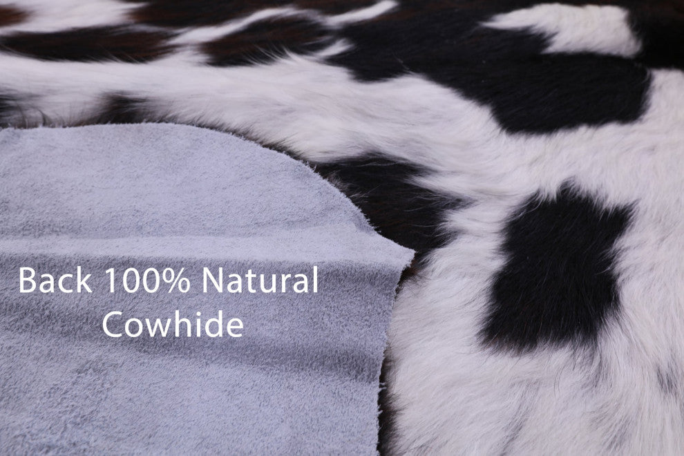 Organic Natural Hair-On Cowhide Area Rug 6' 6" X 5' 10" C1663