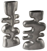 Uttermost Free Flowing Nickel Vases Set/2