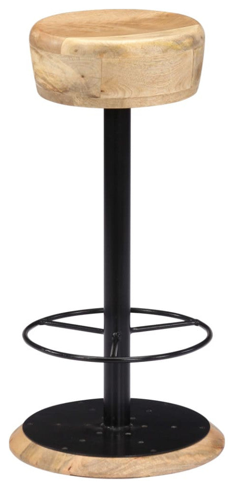 Vidaxl Bar Stools 2-Piece Solid Mango Wood