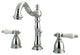 Kingston Brass Widespread Bathroom Faucet With Retail Pop-Up, Polished Chrome