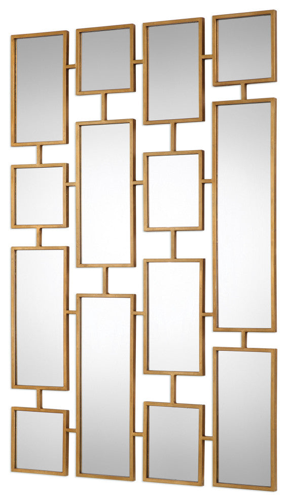 Uttermost Kennon Forged Gold Rectangles Mirror