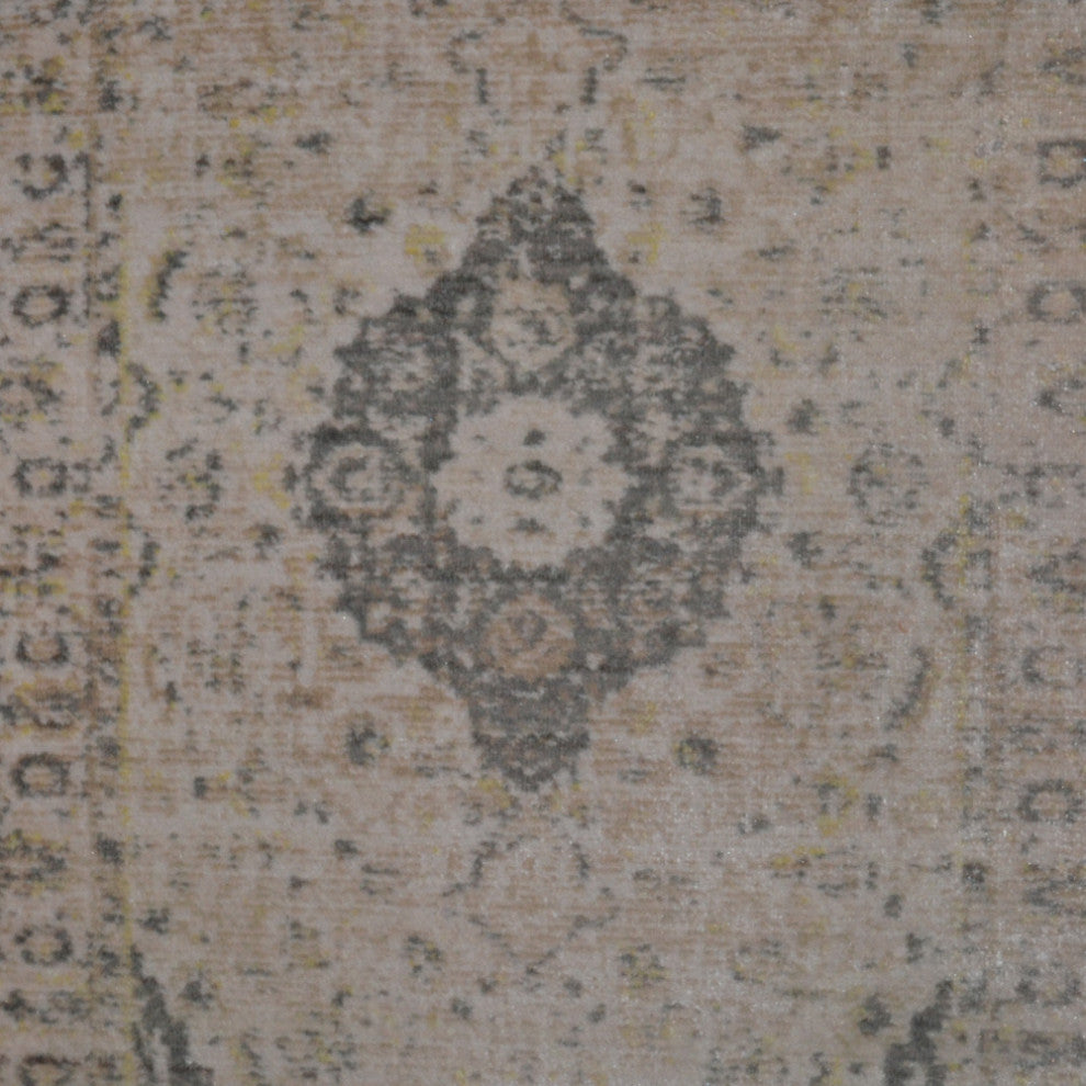 Machine Made Polyester Durable Indoor Outdoor Washable Oriental Pattern Footmat