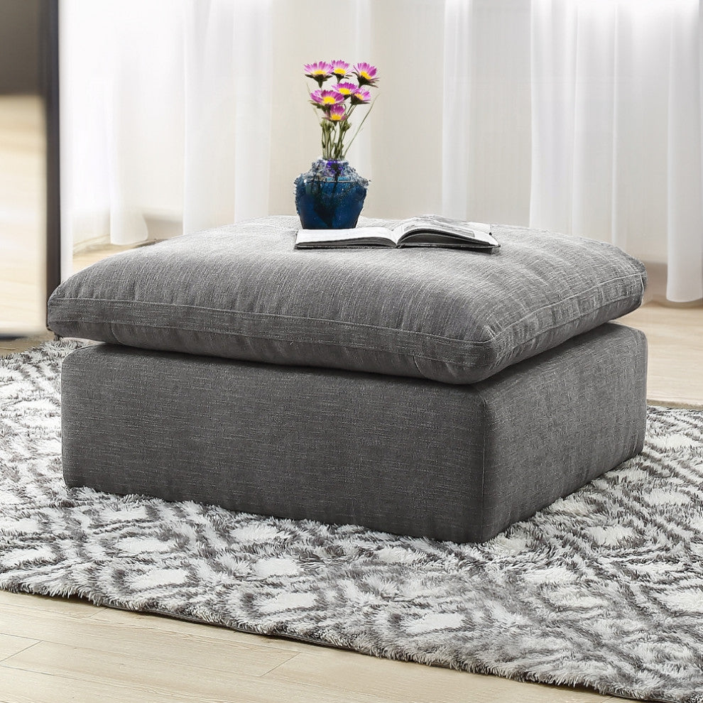 ACME Naveen Modular, Ottoman, Gray Linen